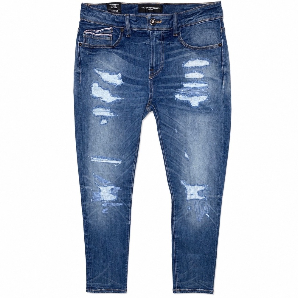 Cult of Individuality Jeans Mens 32x32 Punk Super Skinny Rockstar Grunge Hipster
